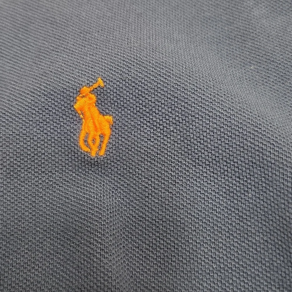 Ralph Lauren Polo- Navy & Orange Long Sleeve Shirt. Size XL